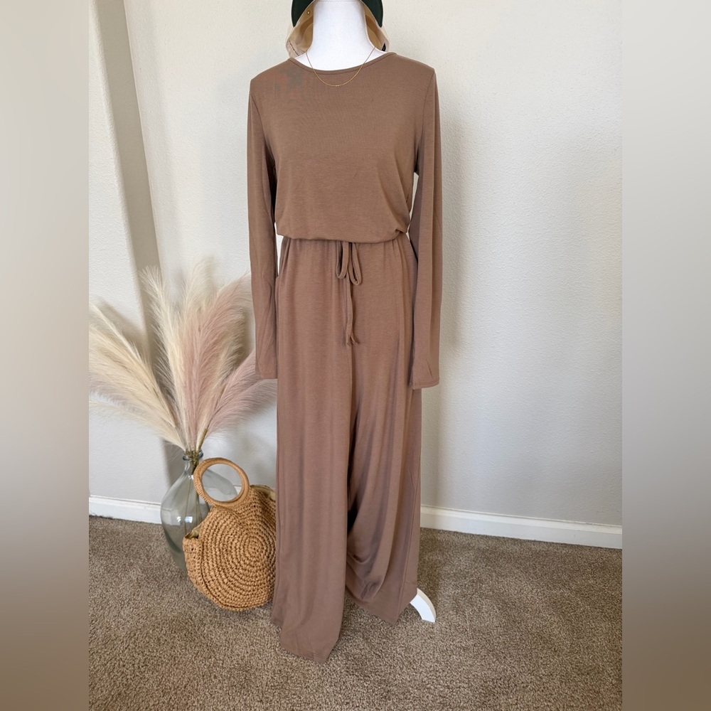New Zenana Outfitters - Brown Loungewear Jumpsuit